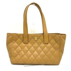 CHANEL Cream Tote Bag